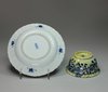 N535 Blue and white teabowl and saucer, Kangxi (1662-1722)