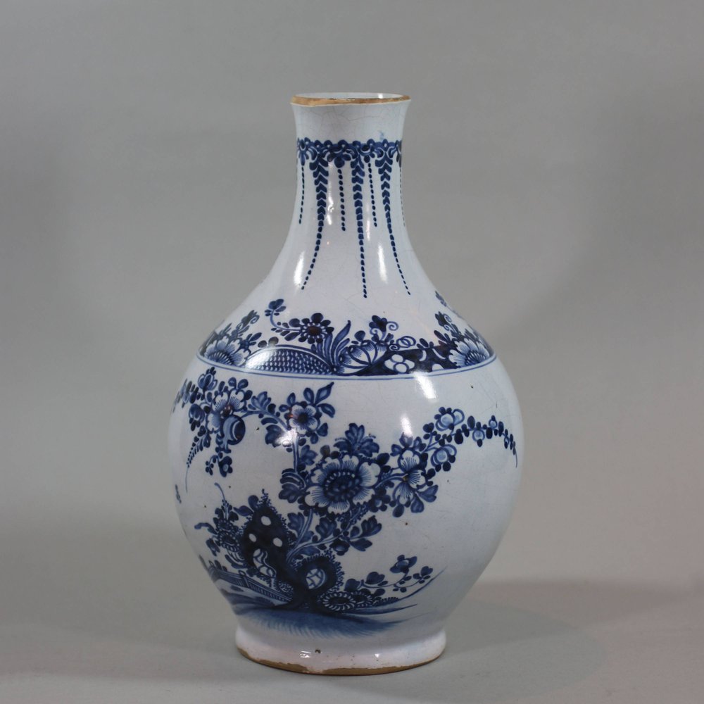 N807 English Liverpool delft vase, circa 1760