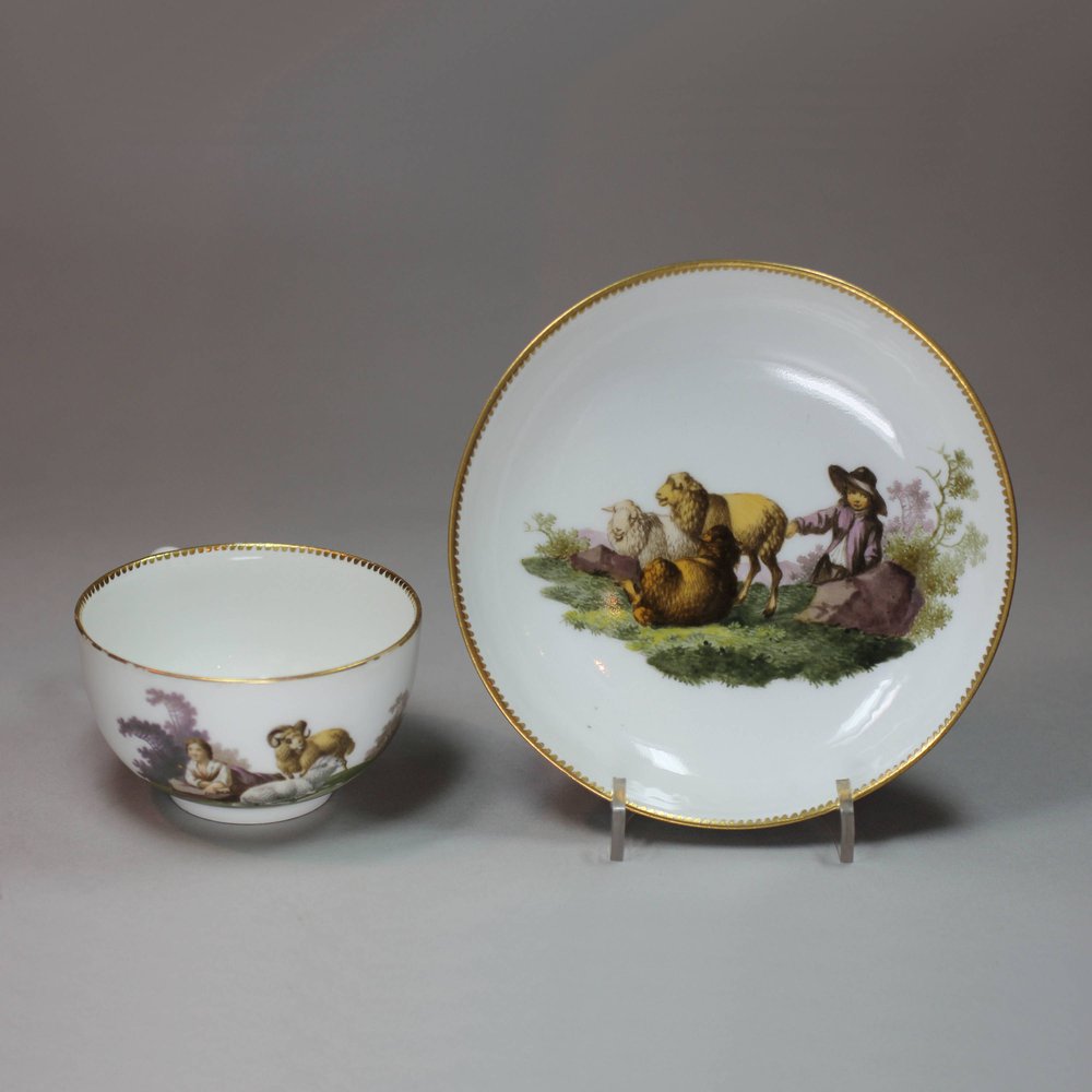 N927 Meissen Marcolini teacup and saucer, 18th century