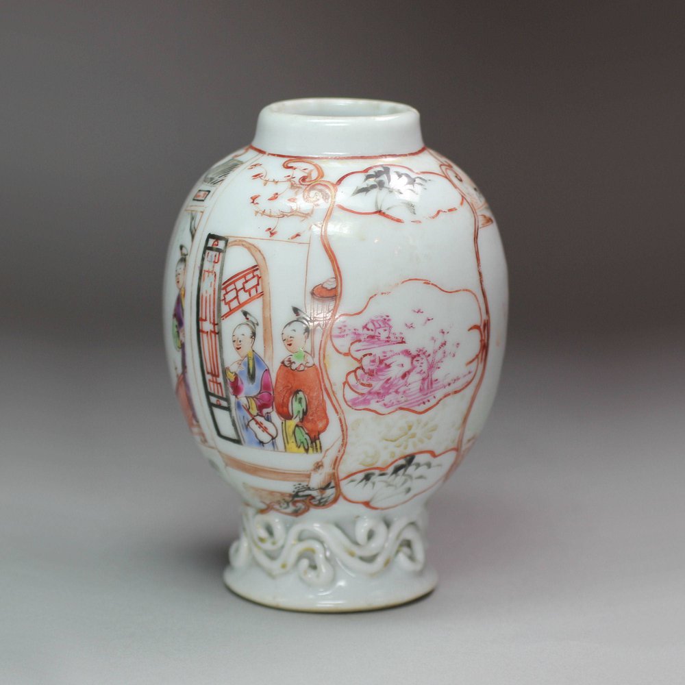 N930A Famille rose caddy, Qianlong (1736-95