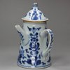 N938 Blue and white lighthouse teapot &amp; cover