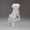 N986 Blanc-de-chine joss stick holder modelled as a lion