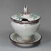 P106 English Davenport botanical small tureen and cover