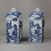 P164 Pair of Chinese blue and white canisters, 18th century