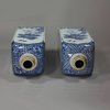 P164 Pair of Chinese blue and white canisters, 18th century