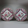 P187 Pair of famille rose plates, Qianlong (1736-95)