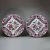 P188 Pair of famille rose plates, Qianlong (1736-95)