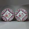 P189 Pair of famille rose plates, Qianlong (1736-95)