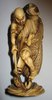 P278 Extremely well carved Japanese Meiji ivory group of one fisherman