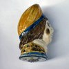 P354 Prattware pottery screw top snuff box, circa 1790