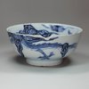 P512c Dutch Delft blue and white bowl, 18th century