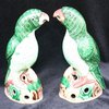 P569 Pair of famille verte parrots, Kangxi (1662-1722)