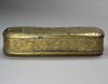 P733 Dutch brass tobacco box, 18th century