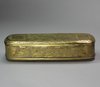 P733 Dutch brass tobacco box, 18th century