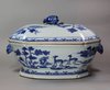 P784 Blue and white tureen and cover, Qianlong (1736-95)