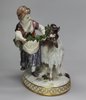 PC4 Meissen group of boy and ram, circa 1900     SOLD