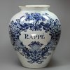 Q14 Dutch Delft Tobacco jar