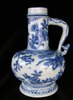 Q143 Rare Chinese blue and white ewer, Wanli (1573-1619)