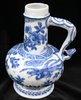Q143 Rare Chinese blue and white ewer, Wanli (1573-1619)