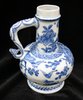 Q143 Rare Chinese blue and white ewer, Wanli (1573-1619)