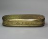 Q157 German brass and copper tobacco box, 18th century