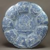 Q24 Dutch/German tin glazed earthenware dish