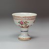 Q265 Miniature famille rose stem cup, Qianlong (1736-95)