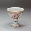 Q265 Miniature famille rose stem cup, Qianlong (1736-95)