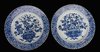 Q344 A matched pair of Chinese large blue and white dishes