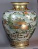 Q368 Superb Japanese satsuma vase of baluster form Meiji