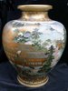 Q368 Superb Japanese satsuma vase of baluster form Meiji