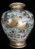 Q368 Superb Japanese satsuma vase of baluster form Meiji