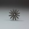 Q540 Diamond brooch, in the form of a flower, diameter: 1 3/4in.