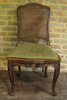 Q593 Set of eight Louis XV provincial walnut dining chairs