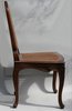 Q593 Set of eight Louis XV provincial walnut dining chairs