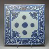 Q691 Blue and white tile, 18th century