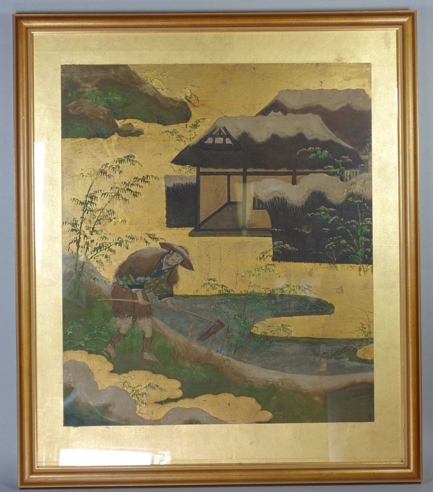 Q707F Japanese painting 17th century, Kano school