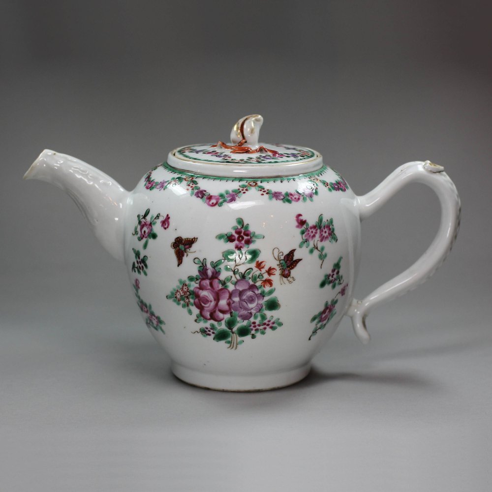 Q724 Famille rose teapot and cover, Qianlong (1736-95)