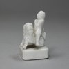 Q818 Miniature blanc-de-chine figure of kylin and rider