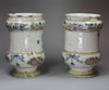 Q898 Pair of Italian maiolica albarelli