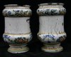 Q898 Pair of Italian maiolica albarelli