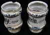 Q898 Pair of Italian maiolica albarelli