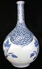 Q919 Rare Japanese blue and white  bottle vase