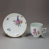 Q966 Meissen coffee cup and saucer, circa 1760