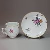 Q966 Meissen coffee cup and saucer, circa 1760