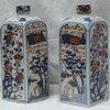 R120 Pair of Chinese Imari square cross-section canisters