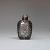 R327 Hair crystal snuff bottle, 19th century, of ovoid form