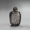 R327 Hair crystal snuff bottle, 19th century, of ovoid form