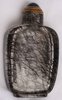 R327 Hair crystal snuff bottle, 19th century, of ovoid form