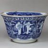R37 Japanese blue and white deep octagonal bowl, 18th century